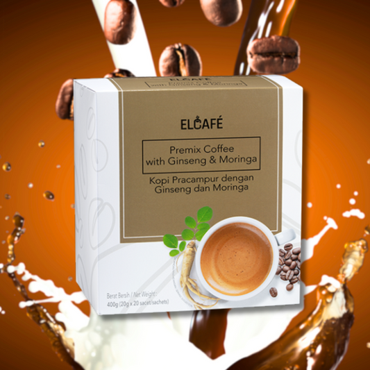 *NEW* ELCAFE Premix Coffee with Ginseng & Moringa
